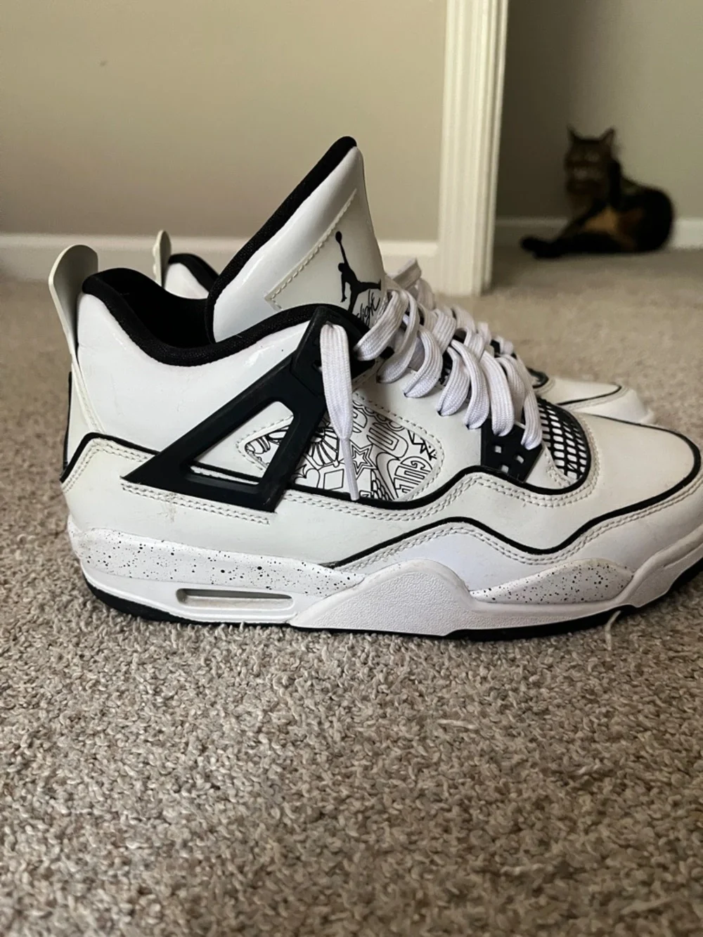 Jordan 4 random white color way *NO BOX* - Picture 5 of 5